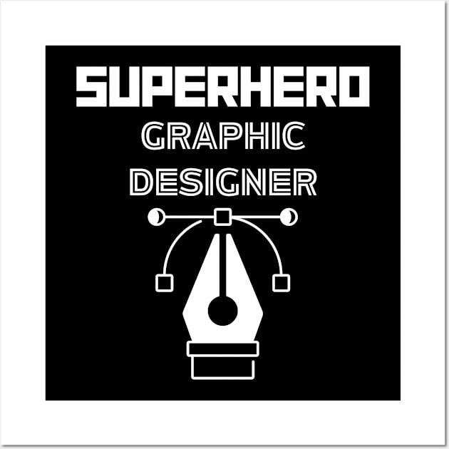 Superhero Graphic Designer Wall Art by MyUniqueTee